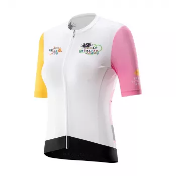 Maillot de cyclisme pour femme avec impression graphique ROCKBROS, blanc, taille M