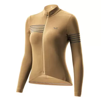 Maillot de cyclisme thermique à manches longues pour femme ROCKBROS YPW065, jaune, taille M