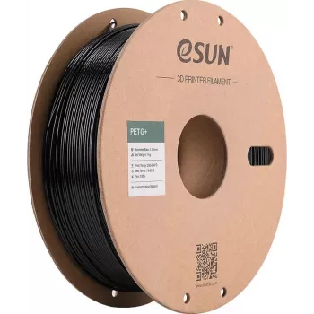 ESUN PETG+ 1,75mm noir 1kg filament sur bobine papier