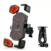 ROCKBROS HW-117 Handlebar Clamp Phone Mount - Black/Orange