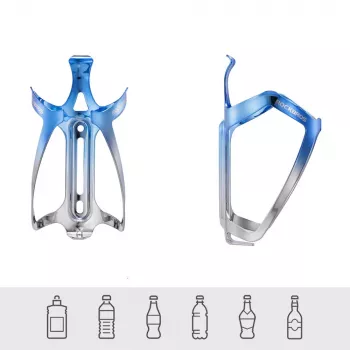 Porte-bidon en aluminium ROCKBROS RKL02 - bleu-argent