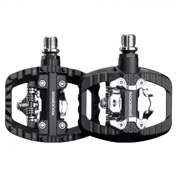 ROCKBROS PD303 Hybrid Platform Half-Lock Bicycle Pedals - Black