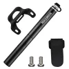 Mini-pompe à main légère pour vélo ROCKBROS JG-PB-004 avec manomètre - Noir