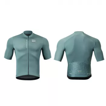ROCKBROS ROAD TO SKY Men's Short Sleeve Cycling Jersey Grey-Blue Size L
