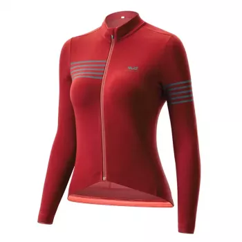 Maillot de cyclisme thermique femme manches longues ROCKBROS YPW065 TVI automne/hiver rouge taille L