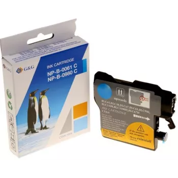 Cartouche d'encre noire haute capacité G&G Ninestar compatible avec Brother LC-980/LC-1100 (XXL, 20 ml, 600 pages)