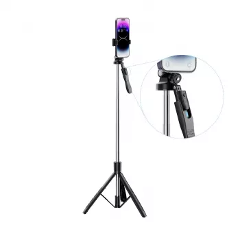 Trépied perche à selfie Bluetooth XO SS15, 180 cm, noir