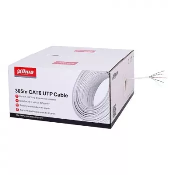 Câble en vrac CAT6 UTP DAHUA PFM923I-6UN-C 305 m blanc