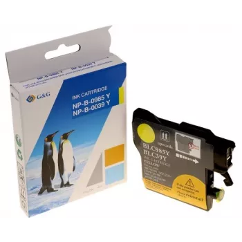 Cartouche d'encre jaune compatible G&G Ninestar pour Brother LC-985Y (260 pages)