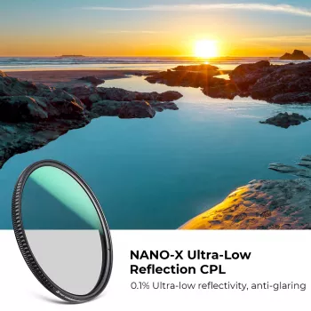 Filtre polarisant circulaire à très faible réflexion KF Concept Nano-X 40,5 mm