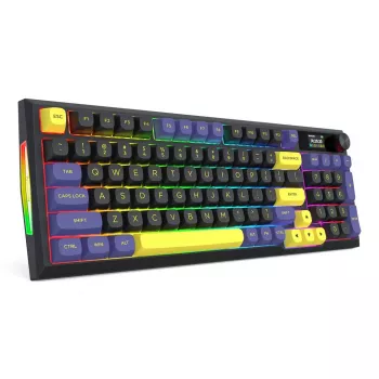 Redragon K725LBY-RGB-PRO Glintstone 75% Wireless Mechanical Gaming Keyboard (Tri-Mode, Hot-Swappable Red Switches)