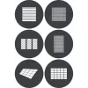Jeu de gobos Godox GP GS4 (6 pièces) pour projecteurs série GP