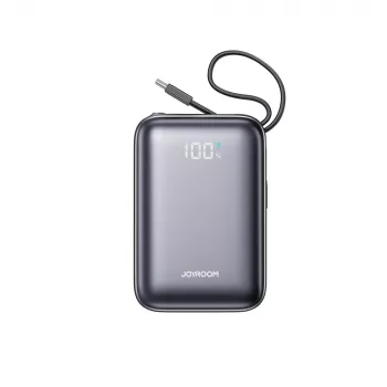 Batterie externe JOYROOM JR-PBF29 20000mAh 22.5W avec affichage numérique et câbles double Type-C intégrés - noire
