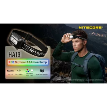 NITECORE HA13 (2026) Lampe frontale RGB 350lm