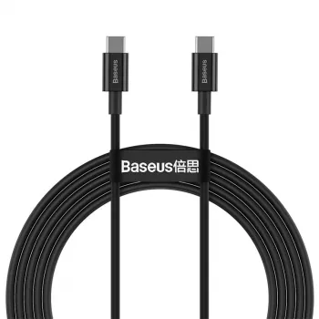 Câble de charge rapide Baseus CATYS-C01 USB-C vers USB-C 100W PD 2 m noir