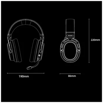 AWEI AT36 Casque sans fil circum-aural avec micro, Bluetooth 5.4, noir