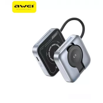 AWEI W35 station de charge sans fil 3-en-1 15W gris