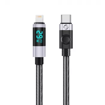 ORICO LDC2L câble USB-C vers Lightning PD 29W avec indicateur LED 2m noir