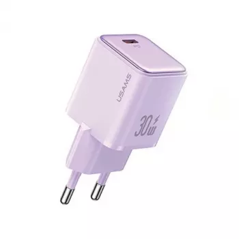 Chargeur mural USAMS X-ron Series 30W USB-C PD - violet (US-CC186)