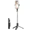 Trépied selfie-stick sans fil mini USAMS ZB324 avec télécommande Bluetooth - noir