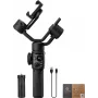 Gimbal pour smartphone Zhiyun Smooth 5S AI avec éclairage d'appoint magnétique, stabilisateur 3 axes, charge utile 300g, noir