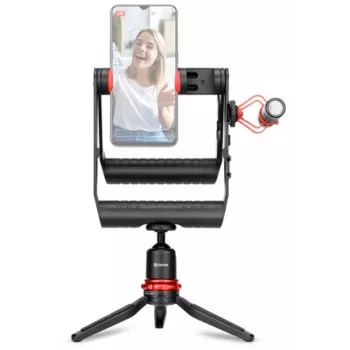 Kit vidéo pour smartphone BOYA BY-VG380 avec microphone BY-MM1 Pro, lumière LED et trépied