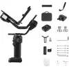Stabilisateur gimbal pour caméra 3 axes ZHIYUN CRANE 4 COMBO avec charge utile 6kg, batterie 12h, écran tactile et éclairage d'appoint, noir