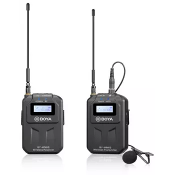 BOYA BY-WM6S système de micro-cravate UHF sans fil pour appareils photo et smartphones