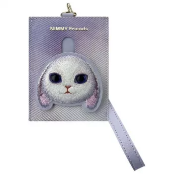 Porte-cartes portefeuille Nimmy Big Eyed Pet 2.0 Lapin, violet