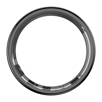 COLMI RING 2 Bague connectée taille 9 noire - fréquence cardiaque 24/7, SpO2, température, IP68, autonomie 7 jours