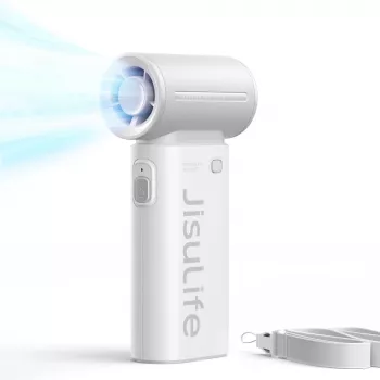 Ventilateur USB portable JISULIFE Handheld Fan Life9 3600mAh avec batterie externe - gris