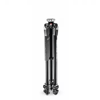 Trépied en aluminium Manfrotto 290 Xtra avec 3 sections de jambes, rotule 3 axes non incluse, noir, MT290XTA3
