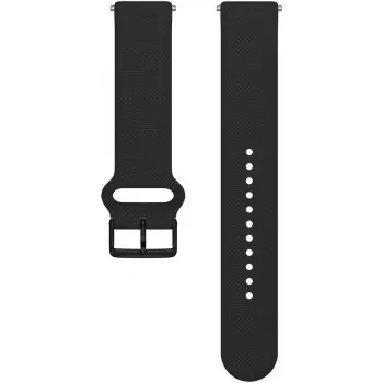 Bracelet en silicone Polar Ignite 3 20 mm S-L, noir