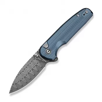 CIVIVI Mini Shakan Damascus Bleu Couteau