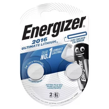 Energizer CR2016 Pile bouton lithium 3V, lot de 2