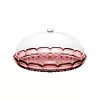 Présentoir à gâteaux Guzzini Vanity avec cloche, mauve