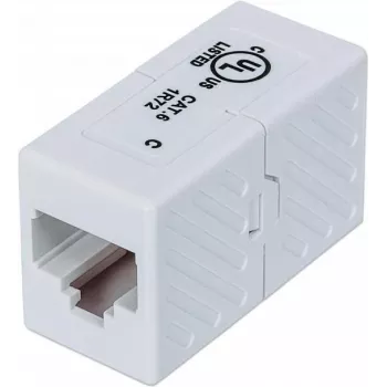 Coupleur en ligne Intellinet 504751 Cat6 UTP RJ45 femelle-femelle blanc