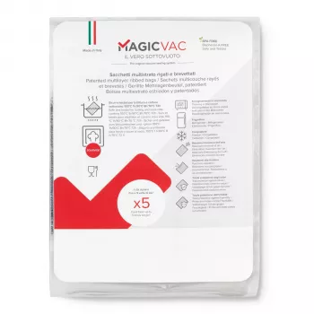 50 sachets de mise sous vide MagicVac 40x50 cm – gaufrés, sans BPA, adaptés à la cuisson et au sous-vide