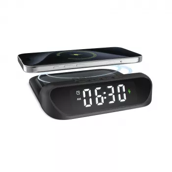 Réveil SBS avec chargeur sans fil 15 W (TEWIRCLOCK)