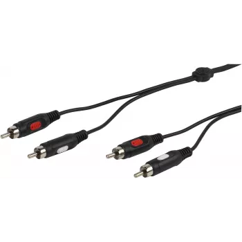 Câble audio Vivanco 2xRCA vers 2xRCA 1,5 m (VVA2RCA15MMK)