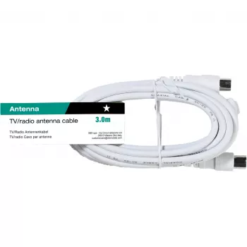 Câble d'antenne Vivanco 3 m, fiche vers prise (VVANX30MFW)