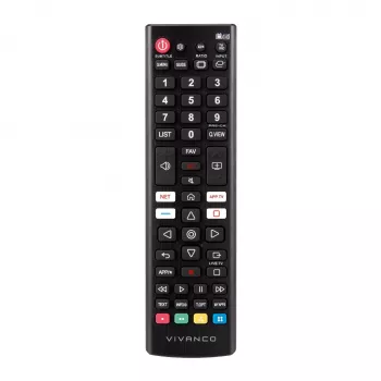 Télécommande universelle Vivanco VVREMOTELGK pour téléviseurs LG - noire