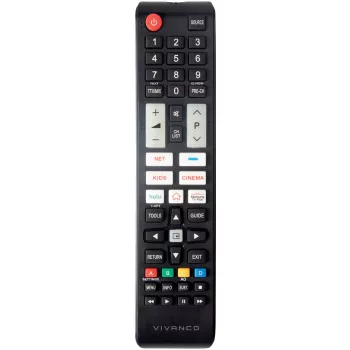 Télécommande universelle Vivanco VVREMOTESAM pour téléviseurs Samsung, noire