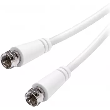 Câble SAT F Vivanco 3 m, blanc (VVSAT30MMNW)