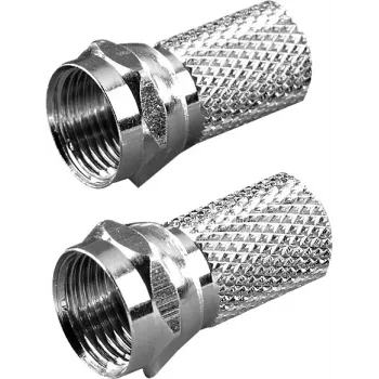 Connecteur de câble type F Vivanco pour câble 6,5 mm, 2 pièces (VVSATADAPTF65MM2P)