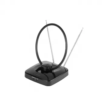 Vivanco VVTV2ANTCIRCLE antenne intérieure pour DVB-T/T2, DAB/DAB+ et radio FM, noir