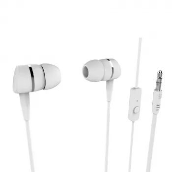Écouteurs intra-auriculaires Smartsound Vivanco avec microphone, blancs (VVEARSMARTW)
