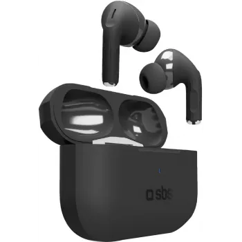 SBS Air Kab Max écouteurs TWS avec boîtier de charge sans fil, noir (TEEARTWSPMAXBTK)