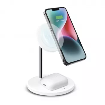 SBS station de charge 2 en 1, blanche (TEWIRMAG2IN1)