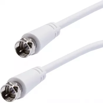 Vivanco câble SAT F 5 m, blanc (VVSAT50MMW)